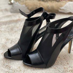 Guess ‘Adalie’ heels.  Size 10, black, new with box. 4.5 inch heel.